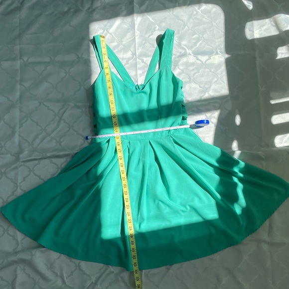 Boutique Seafoam Corset Detail Mini Dress - Picture 4 of 5